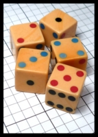 Dice : Dice - 6D Pipped - Michigan Red Eye Variant 6 - Ebay Oct 2014